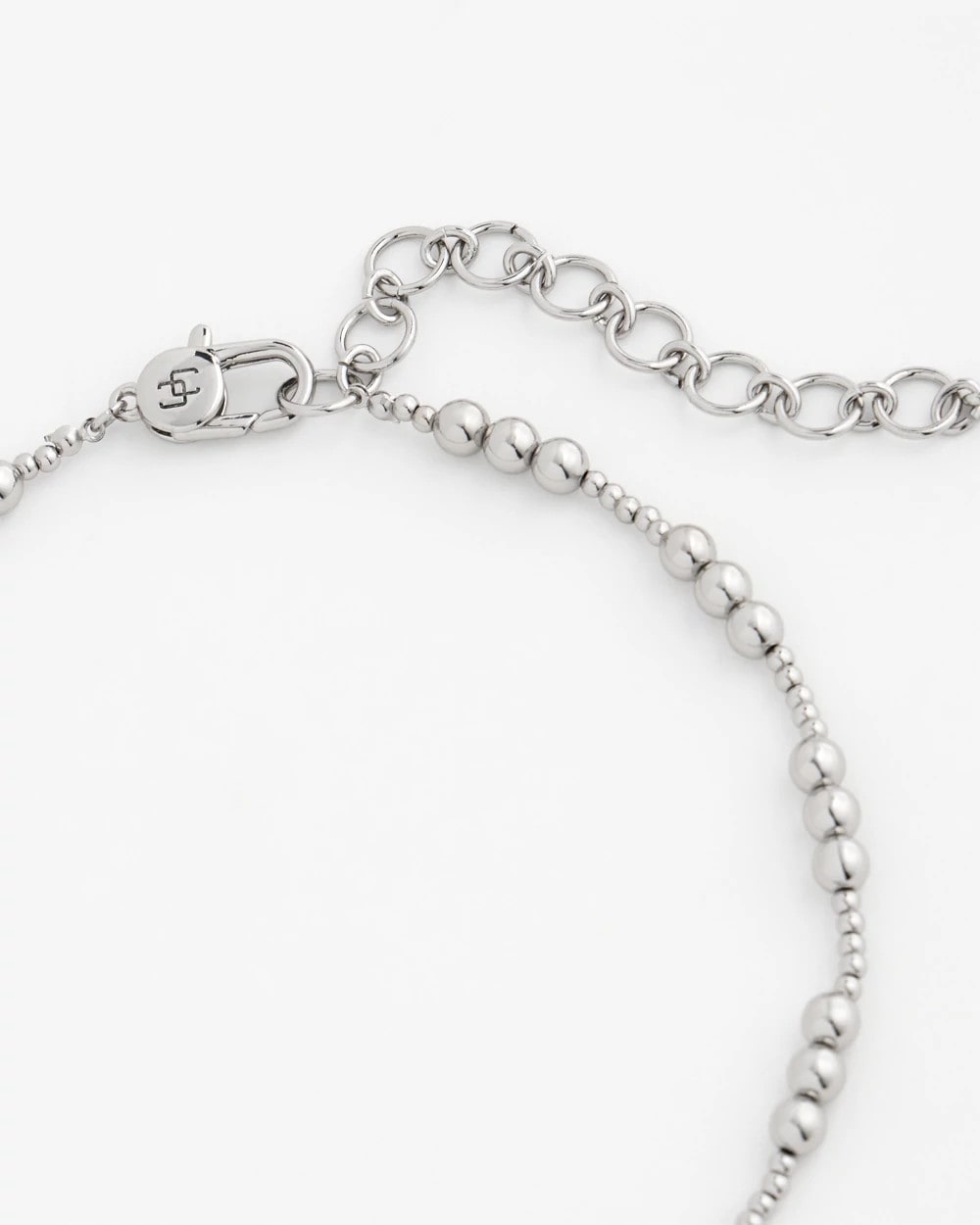 Chico's Women | Silvertone Beaded Necklace SILVER