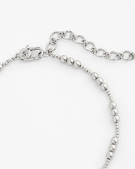 Chico's Women | Silvertone Beaded Necklace SILVER