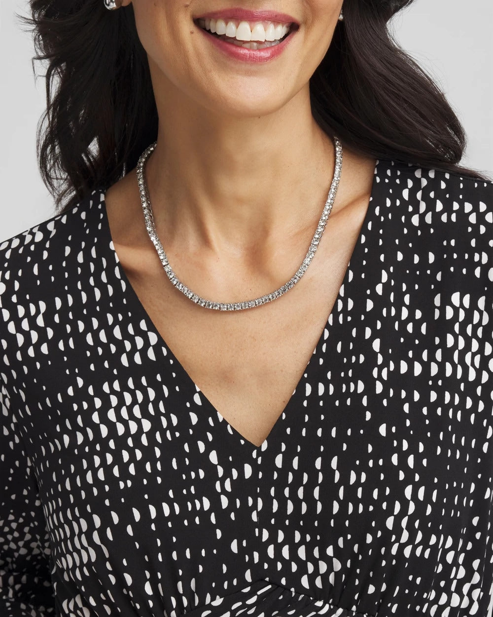 Chico's Women | Silver Tennis Necklace SILVER