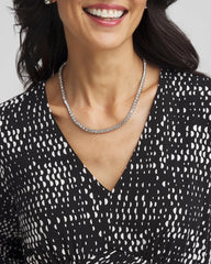 Chico's Women | Silver Tennis Necklace SILVER