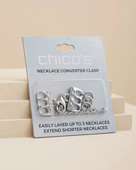 Chico's Women | Silvertone Necklace Converter SILVER