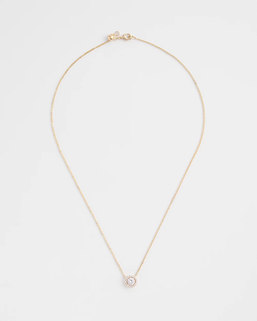 Chico's Women | Gold Tone Drop Stone Necklace GOLD