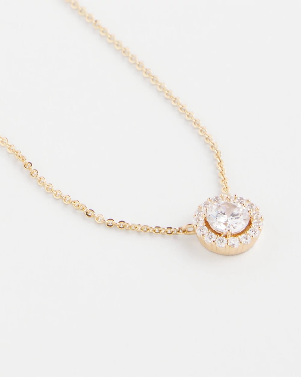 Chico's Women | Gold Tone Drop Stone Necklace GOLD