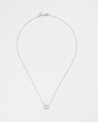 Chico's Women | Silver Tone Drop Stone Necklace SILVER