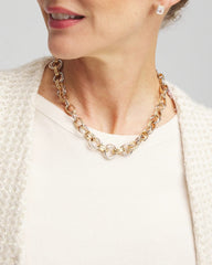 Chico's Women | Convertible Tri-Tone Short Necklace MIXED METALS