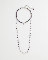 Chico's Women | Convertible Purple Long Short Necklace PURPLE