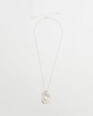 Chico's Women | Adjustable Square Pendant Necklace SILVER