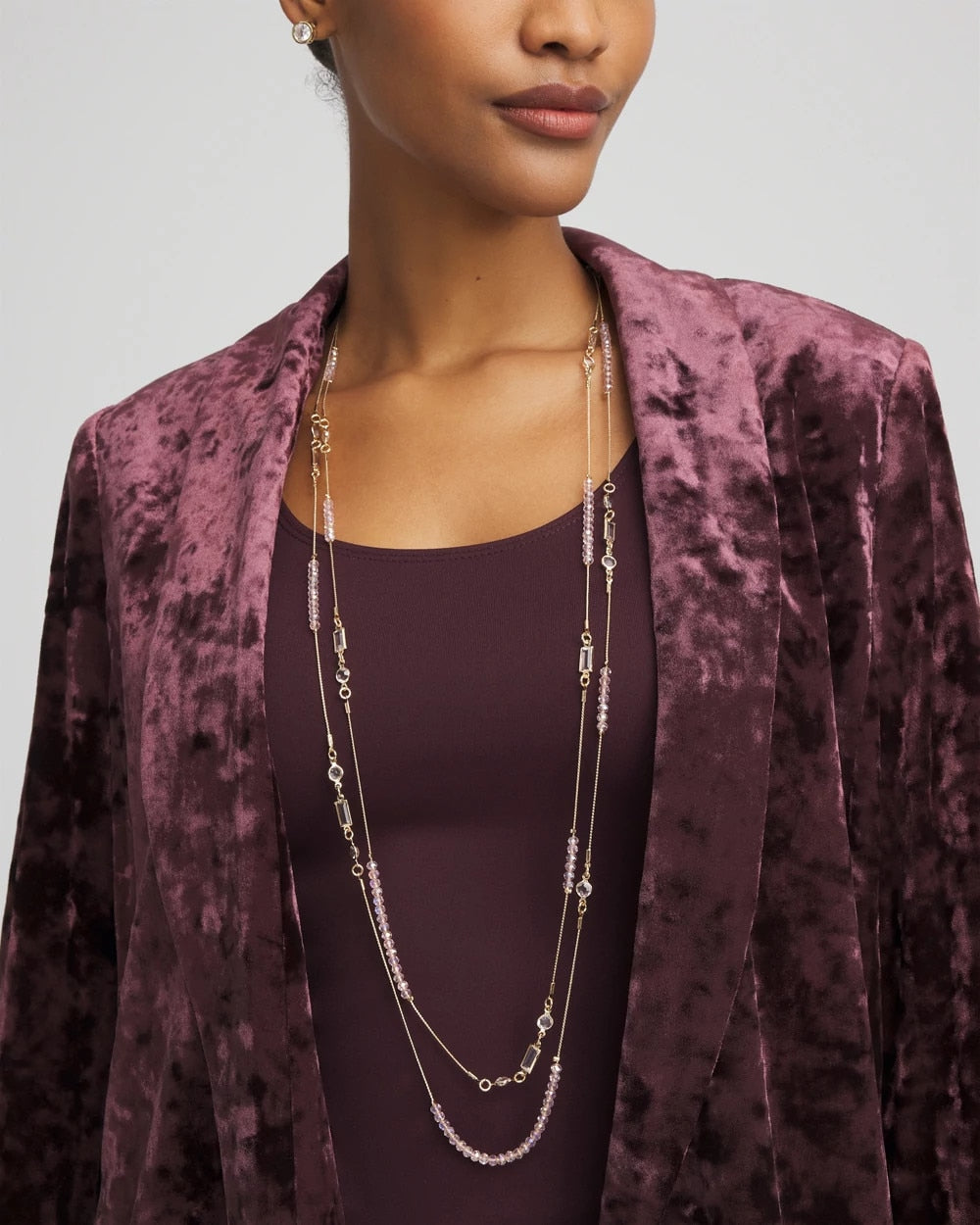 Chico's Women | Pink Double-Strand Necklace PINK