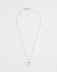Chico's Women | Bezel Set Pendant Silvertone Necklace SILVER