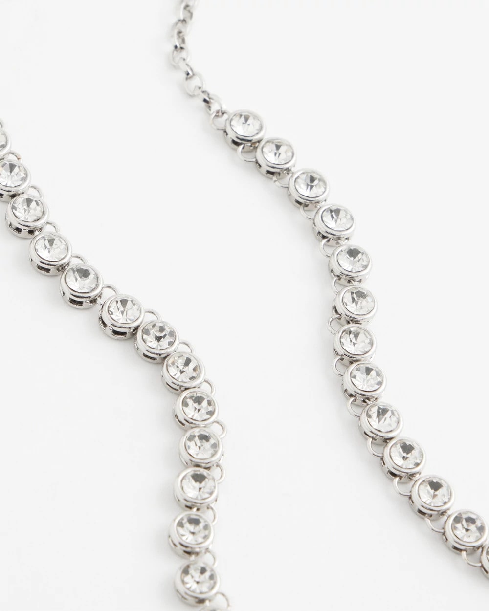 Chico's Women | Silvertone Tennis Necklace SILVER