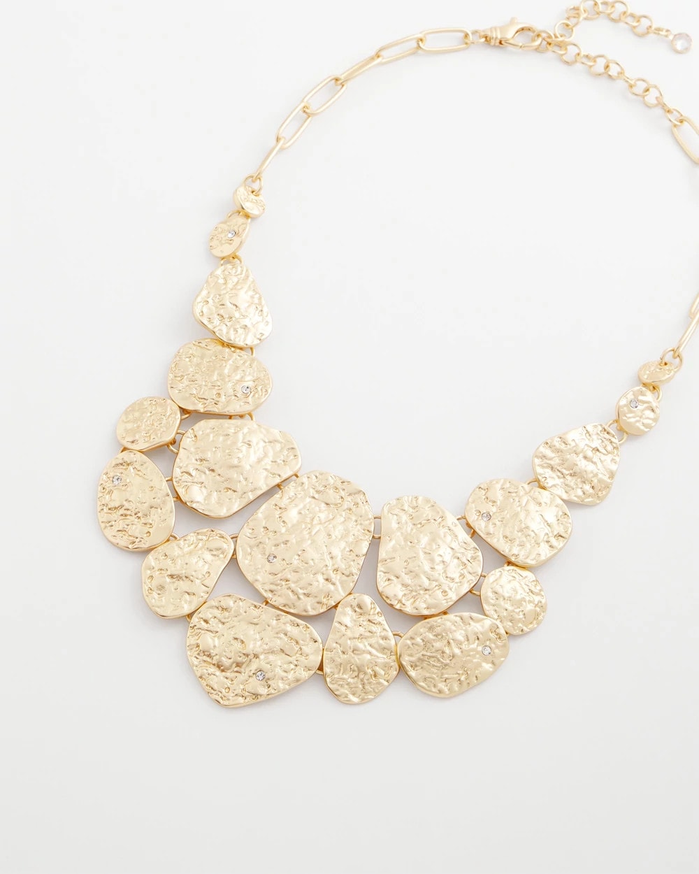 Chico's Women | Molten Goldtone Bib Necklace GOLD