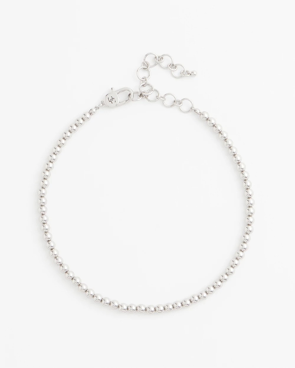 Chico's Women | Silvertone Beaded Necklace SILVER