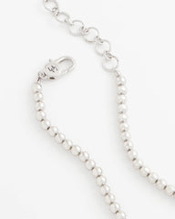 Chico's Women | Silvertone Beaded Necklace SILVER