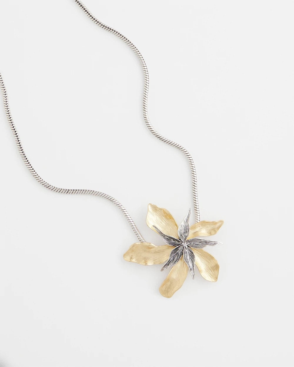 Chico's Women | Chico's Originals Mixed Metal Flower Pendant Necklace MIXED METALS