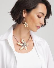 Chico's Women | Chico's Originals Mixed Metal Flower Pendant Necklace MIXED METALS