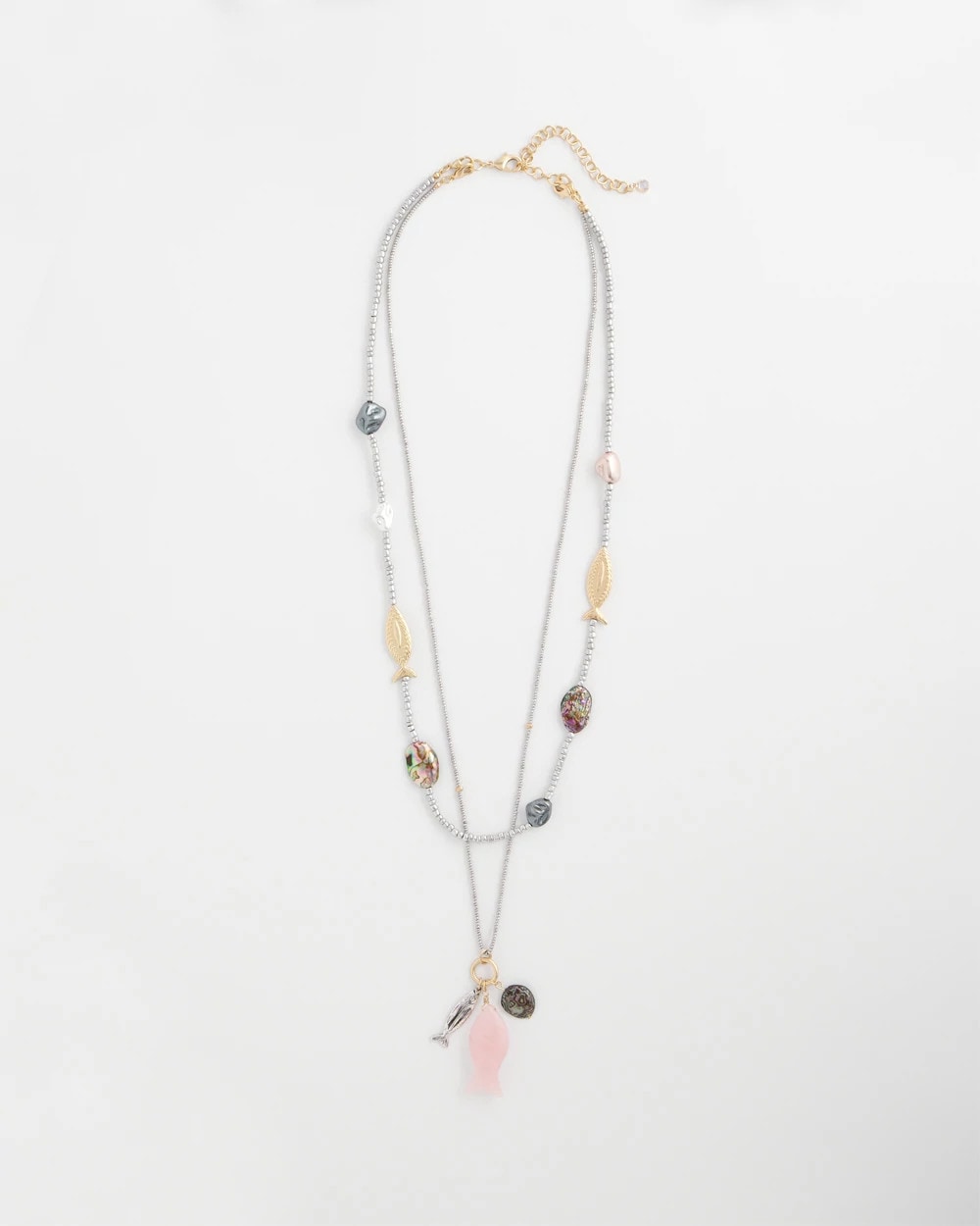 Chico's Women | Chico's Originals White Jade Ocean Necklace SILVER