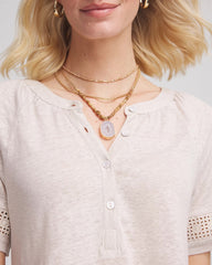 Chico's Women | Convertible Agate Pendant Necklace NEUTRAL