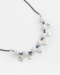 Chico's Women | Convertible White Stone Necklace BLUE AND WHITE