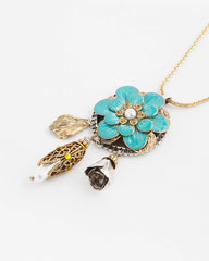 Adjustable Flower Charm Pendant Necklace