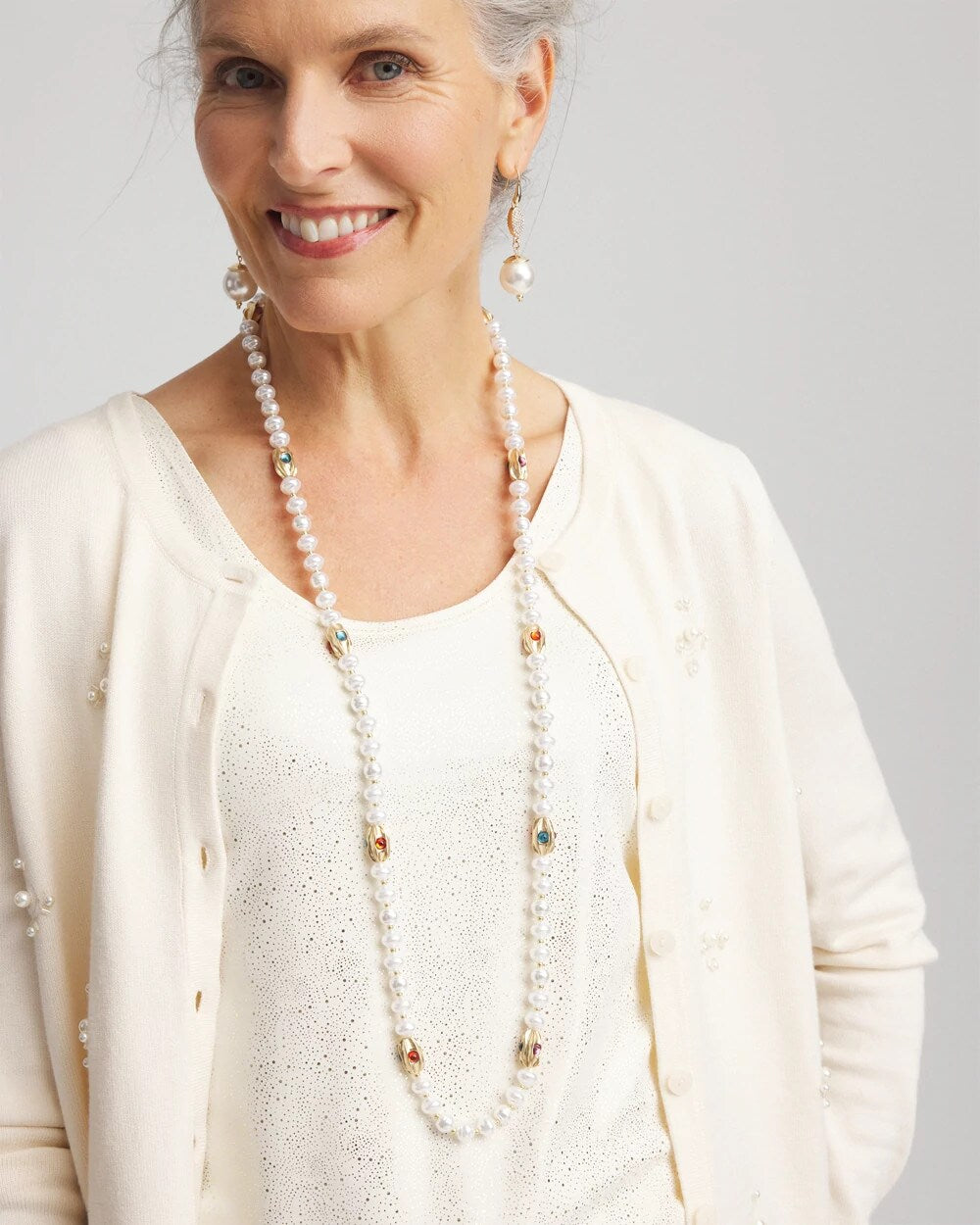 Chico's Women | Goldtone Faux Pearl Single-Strand Necklace PEARL