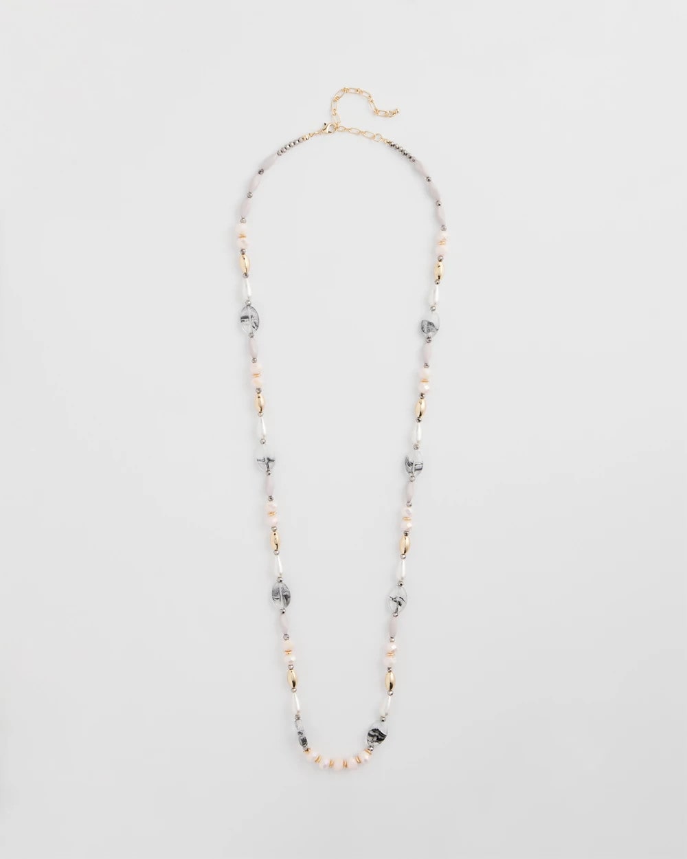 Chico's Women | Pink Art Deco Beaded Necklace PINK