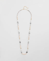Chico's Women | Pink Art Deco Beaded Necklace PINK
