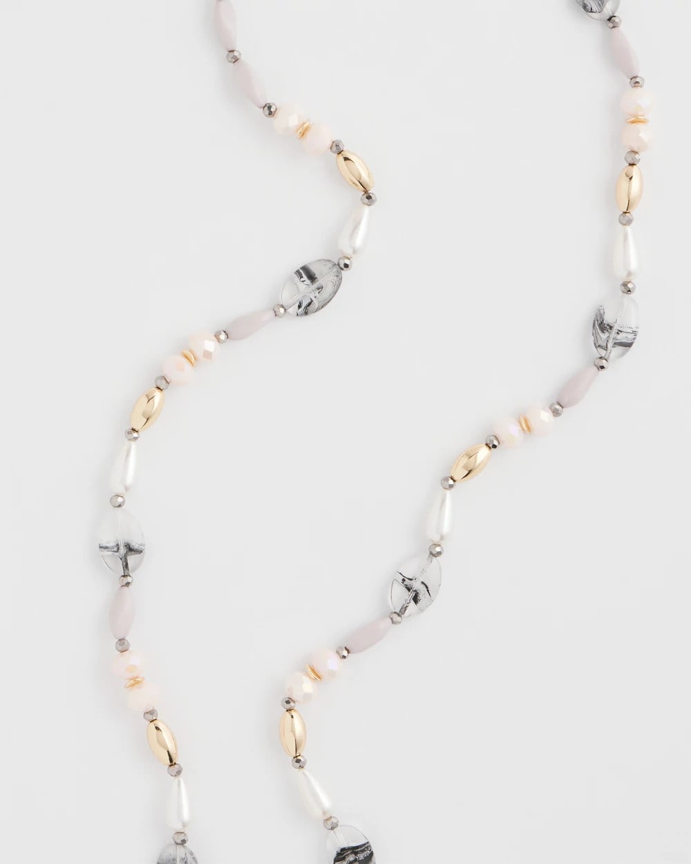 Chico's Women | Pink Art Deco Beaded Necklace PINK