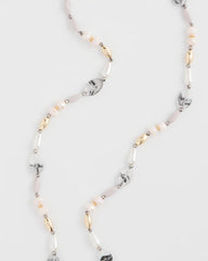 Chico's Women | Pink Art Deco Beaded Necklace PINK