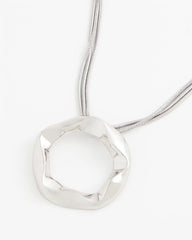 Chico's Women | Short Circle Pendant Necklace SILVER