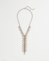 Chico's Women | Vertical Pear Shaped Y-Drop Necklace MIXED METALS