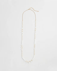 Chico's Women | White Beaded Single Strand Necklace WHITE