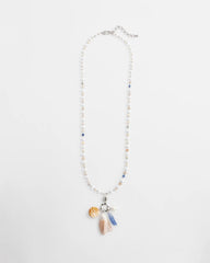 Chico's Women | Seashell Beaded Pendant Necklace MULTI