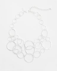 Chico's Women | Short Silvertone Multi-Strand Link Necklace SILVER