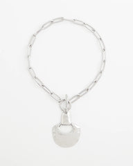 Chico's Women | Silvertone Toggle Pendant Necklace SILVER