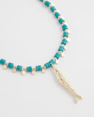 Chico's Women | Turquoise Bead Necklace BLUE