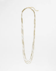 Chico's Women | Multi Strand Gold-Tone Necklace GOLD