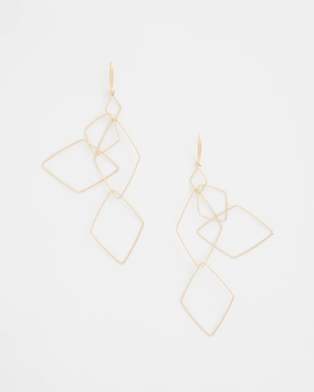 Chico's Women | Diamond Shaped Linear Earrings GOLD