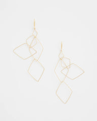 Chico's Women | Diamond Shaped Linear Earrings GOLD