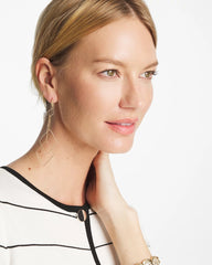 Chico's Women | Diamond Shaped Linear Earrings GOLD