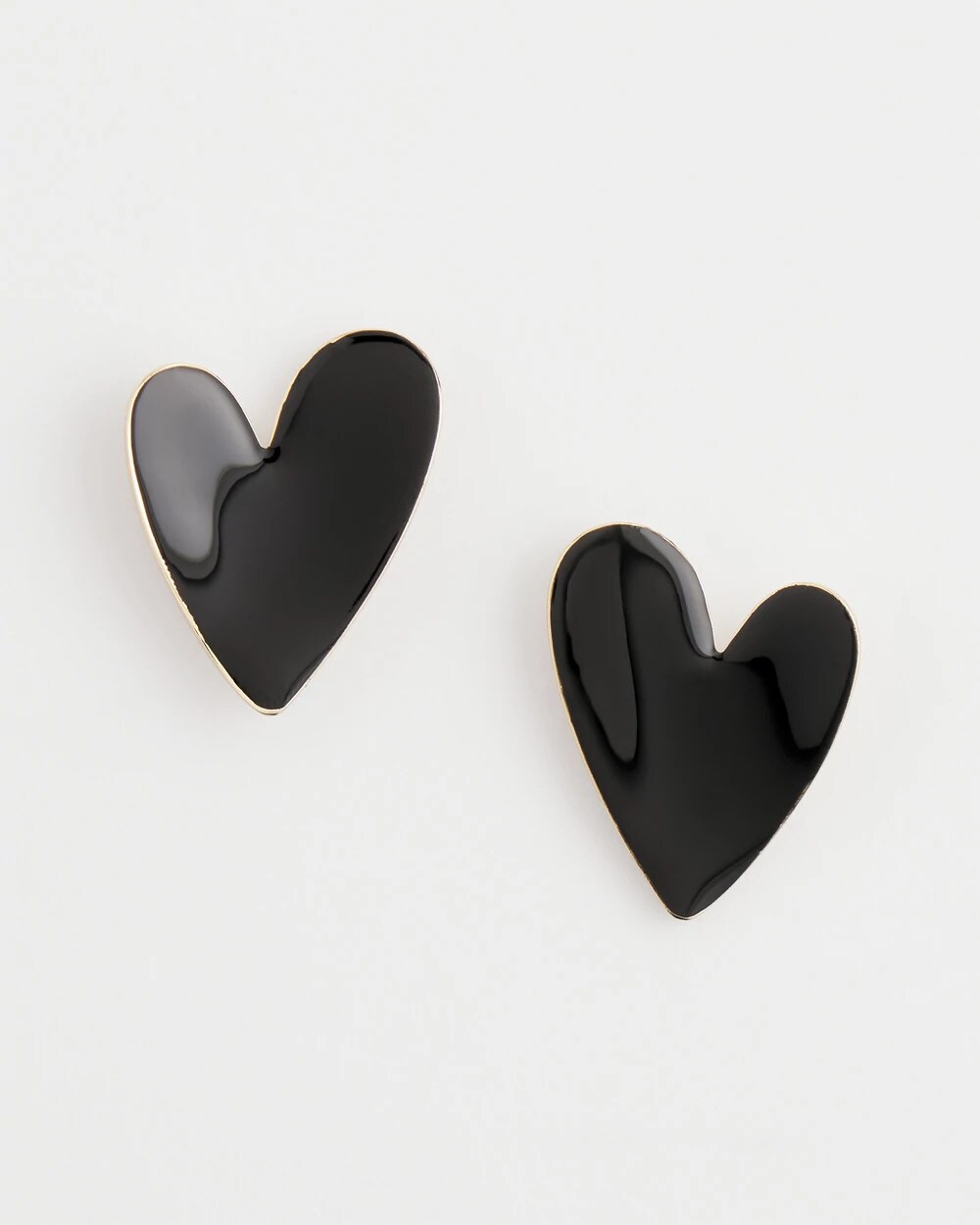 Chico's Women | Black Heart Earrings BLACK