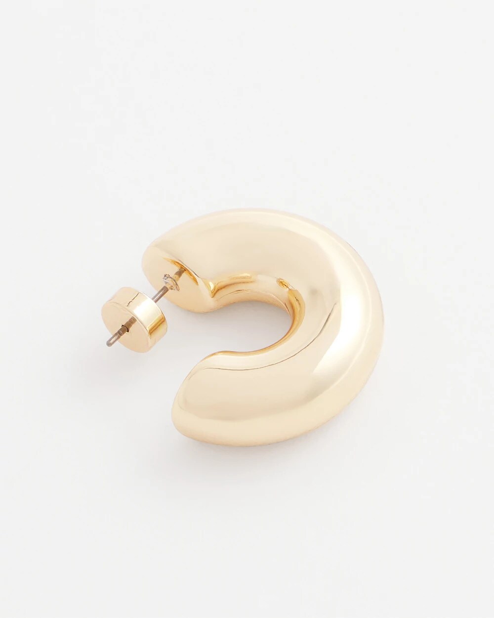 Chico's Women | Gold Puff Hoop Earrings GOLD