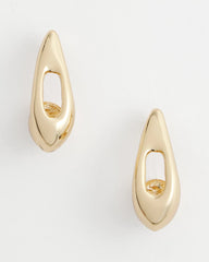 Chico's Women | Gold Puff Hoop Earrings GOLD