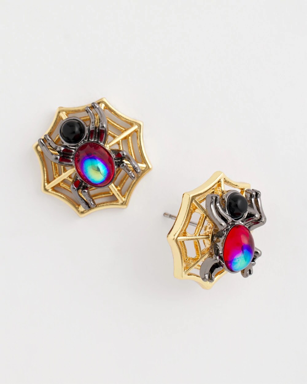 Chico's Women | Spider Web Glitz Earrings ORANGE