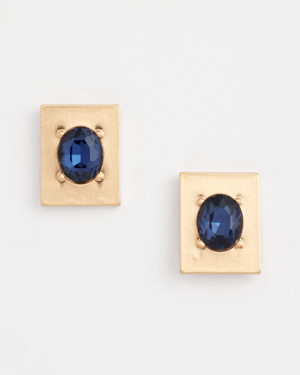 Chico's Women | Blue & Gold Stud Earrings BLUE