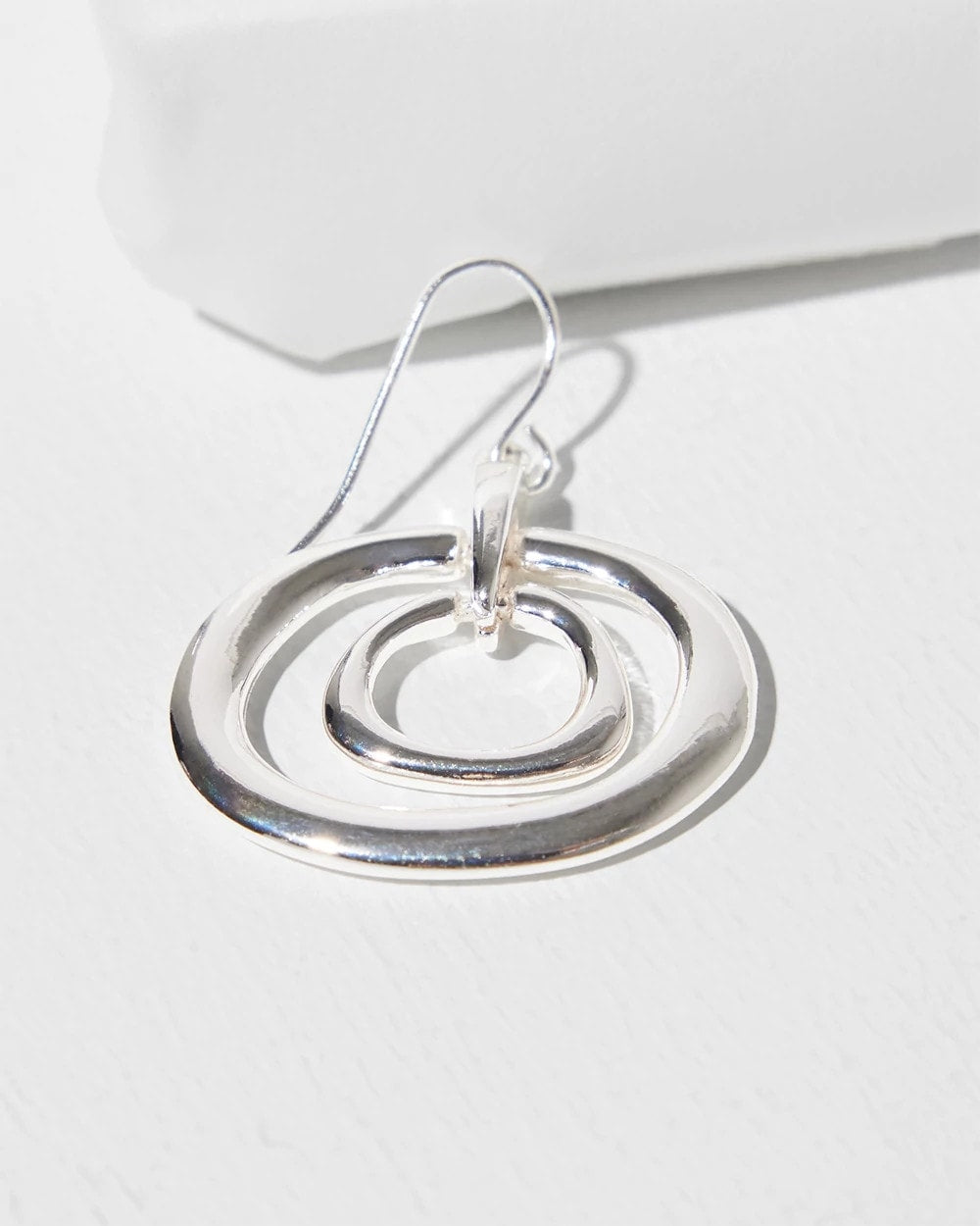 Chico's Women | Silver Tone Drop Pendant Earrings SILVER