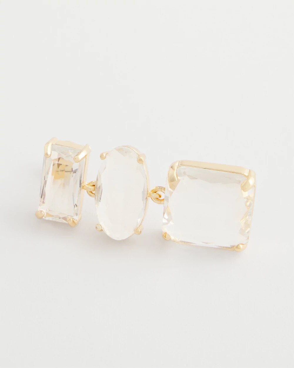 Chico's Women | Neutral Faceted Drop Earrings PALE PINK