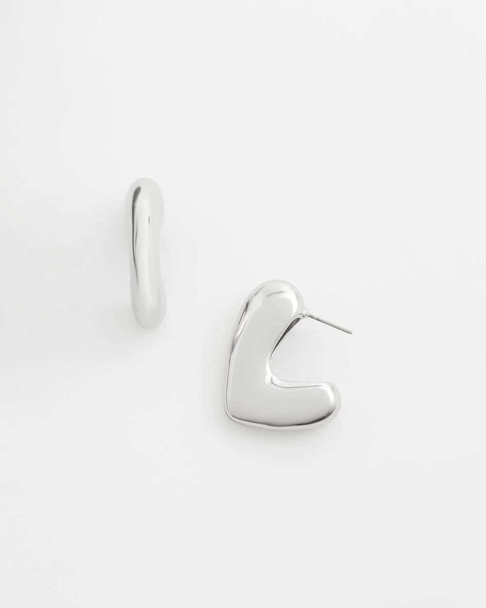 Chico's Women | No Droop® Silver Tone Mini Hoops SILVER