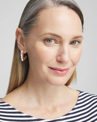 Chico's Women | No Droop® Silver Tone Mini Hoops SILVER