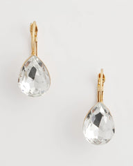 Chico's Women | Crystal Gem Teardrop Earrings CRYSTAL