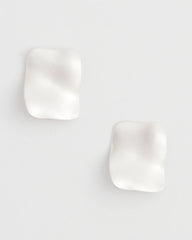 Chico's Women | Square Oversized Stud Earrings SILVER